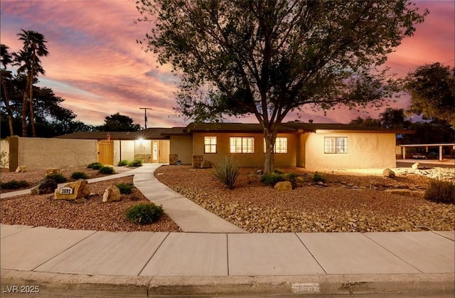3597 Cochise Ln, Las Vegas, NV 89169 - view of front of property with stucco siding