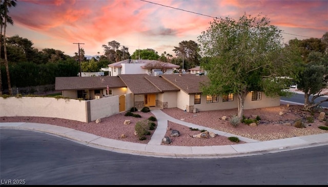 3597 Cochise Ln, Las Vegas, NV 89169 - view of front of home with stucco siding