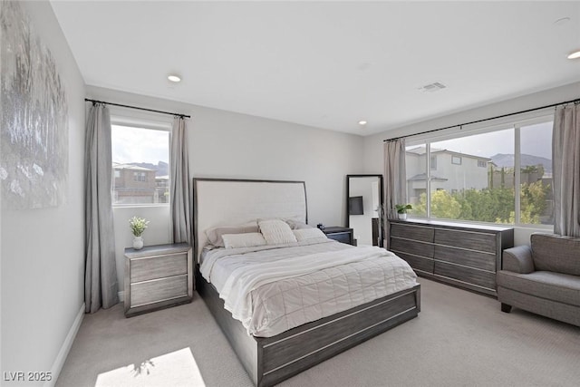 12426 Alpenglow Ct, Las Vegas, NV 89138 - bedroom featuring light colored carpet and recessed lighting