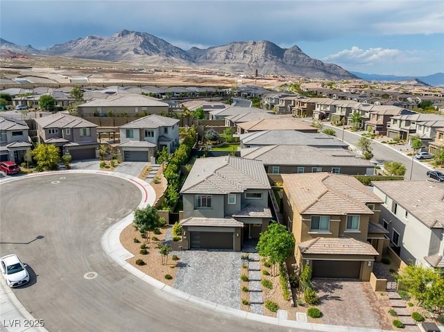 12426 Alpenglow Ct, Las Vegas, NV 89138 - aerial view of residential area with mountains