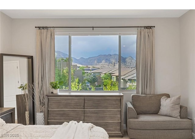 12426 Alpenglow Ct, Las Vegas, NV 89138 - bedroom featuring multiple windows and a mountain view
