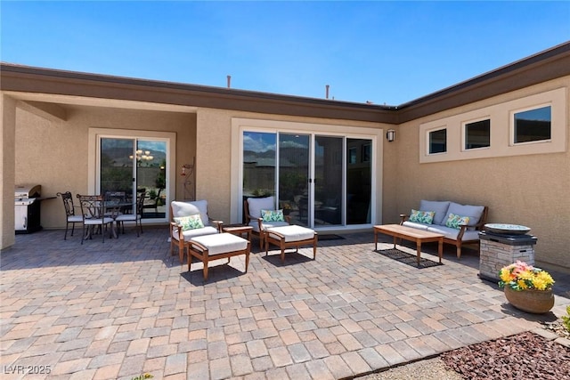 4317 Velvet Ridge Ct, Las Vegas, NV 89129 - view of patio / terrace with an outdoor hangout area and area for grilling