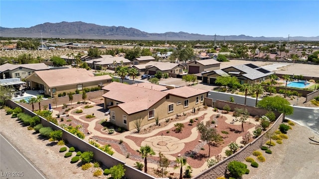 4317 Velvet Ridge Ct, Las Vegas, NV 89129 - aerial view of residential area with a mountain backdrop