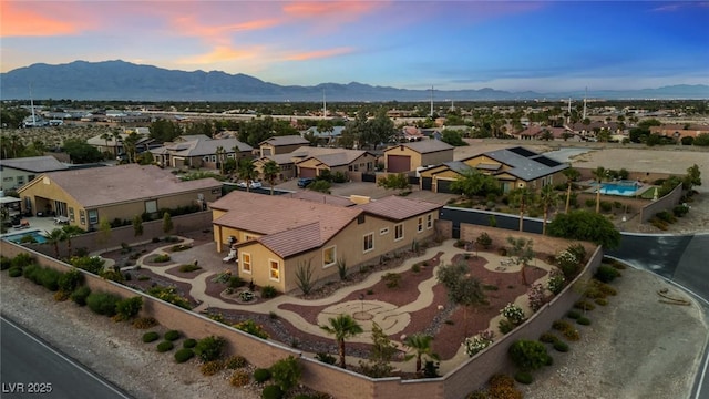 4317 Velvet Ridge Ct, Las Vegas, NV 89129 - aerial view of residential area featuring a mountain backdrop