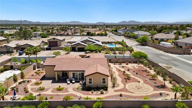 4317 Velvet Ridge Ct, Las Vegas, NV 89129 - aerial view of residential area featuring a mountainous background