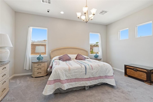 4317 Velvet Ridge Ct, Las Vegas, NV 89129 - bedroom with a chandelier and carpet