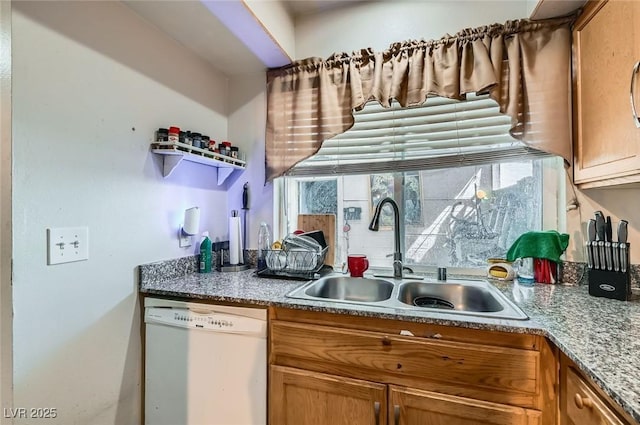 4259 Kona Coast Way, Las Vegas, NV 89121 - kitchen featuring dishwasher and brown cabinets