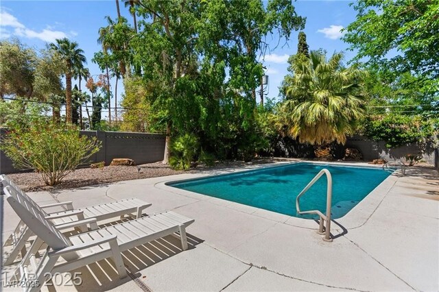 3108 Sonia Dr, Las Vegas, NV 89107 - view of pool with a patio and a fenced backyard