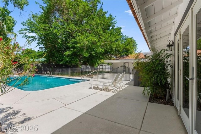 3108 Sonia Dr, Las Vegas, NV 89107 - view of pool featuring a patio and a fenced backyard