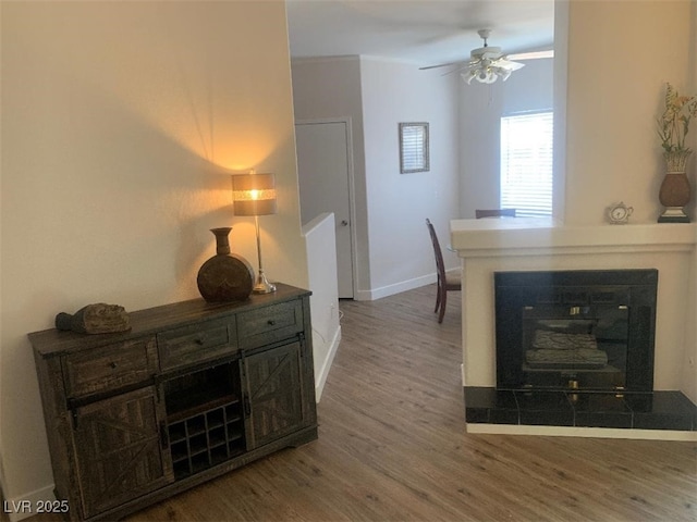 9000 Las Vegas Blvd Unit 1037, Las Vegas, NV 89123 - living room with wood finished floors and a ceiling fan