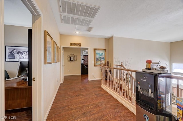 3873 Palm Island Ct, Las Vegas, NV 89147 - corridor featuring an upstairs landing and wood finished floors