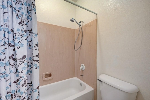 3873 Palm Island Ct, Las Vegas, NV 89147 - bathroom featuring shower / tub combo with curtain and toilet