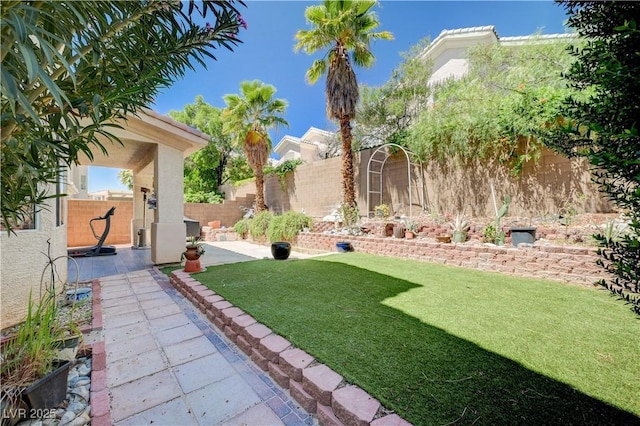3873 Palm Island Ct, Las Vegas, NV 89147 - fenced backyard featuring a patio area