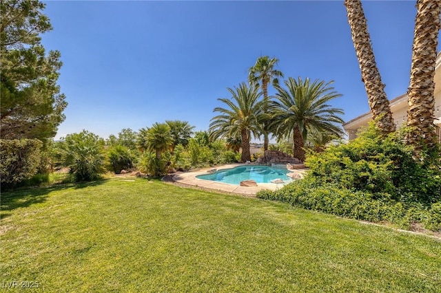 8290 Gagnier Blvd, Las Vegas, NV 89113 - view of swimming pool featuring a yard