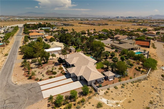 8290 Gagnier Blvd, Las Vegas, NV 89113 - aerial perspective of suburban area with a mountainous background