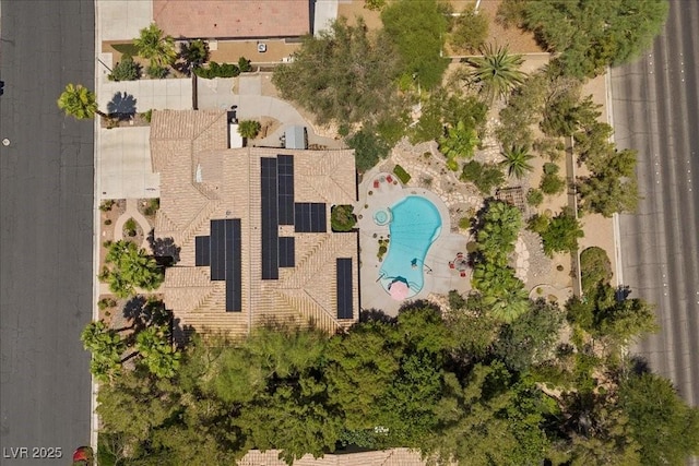 10674 Chillingham Dr, Las Vegas, NV 89183 - aerial view of a pool