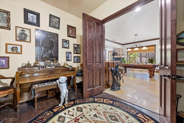 10674 Chillingham Dr, Las Vegas, NV 89183 - office area with stone tile floors