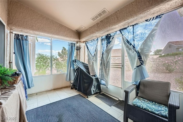 2401 Ocean Edge Ct, Las Vegas, NV 89134 - sunroom featuring lofted ceiling