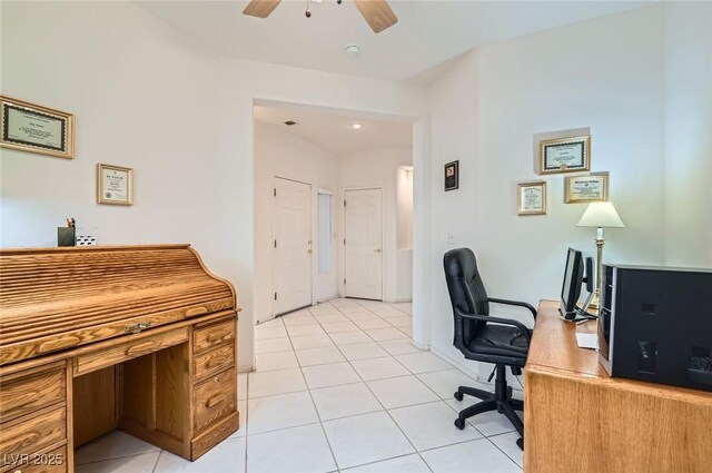 1816 Eagle Mesa Ave, Henderson, NV 89012 - office space featuring light tile patterned floors and ceiling fan