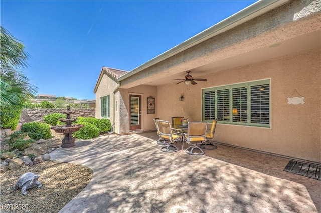 2225 Blackburn Hills Ave, Henderson, NV 89044 - view of patio featuring ceiling fan and outdoor dining area