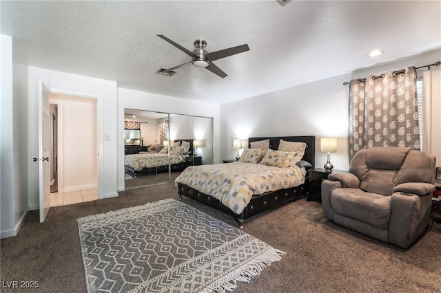 4530 W Shelbourne Ave, Las Vegas, NV 89139 - carpeted bedroom featuring a ceiling fan and baseboards
