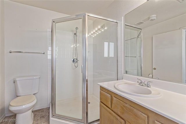 5249 Wave Dancer Ln, Las Vegas, NV 89118 - bathroom featuring a shower stall and vanity