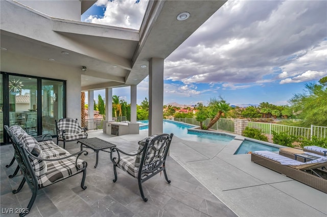 2058 Troon Dr, Henderson, NV 89074 - fenced backyard featuring a patio