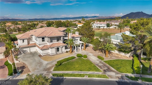 2058 Troon Dr, Henderson, NV 89074 - aerial view of residential area with mountains