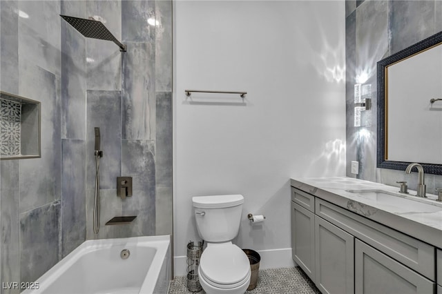 2058 Troon Dr, Henderson, NV 89074 - bathroom with vanity and shower / bath combination