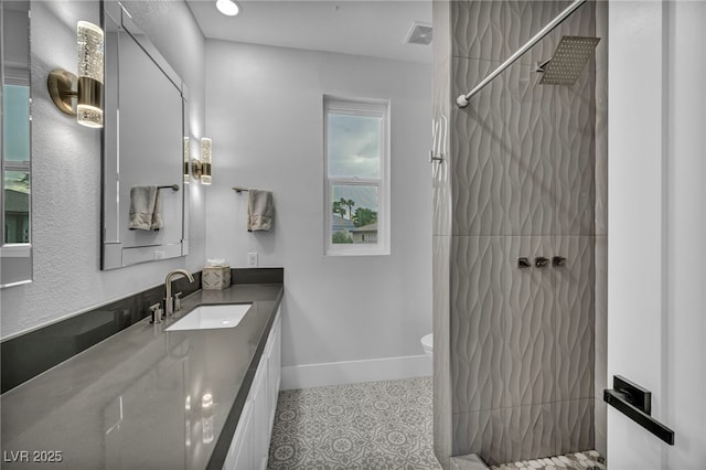 2058 Troon Dr, Henderson, NV 89074 - full bath featuring vanity and tiled shower