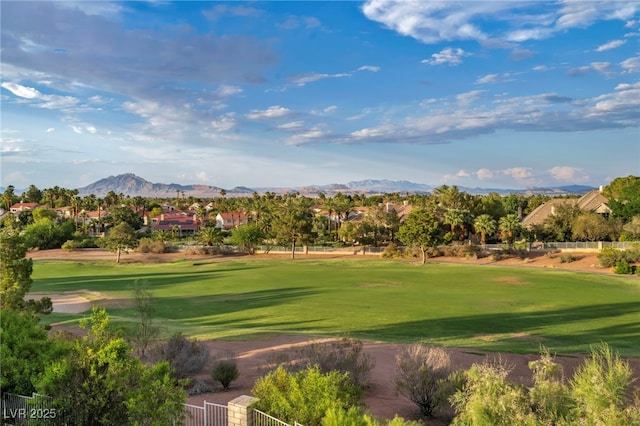 2058 Troon Dr, Henderson, NV 89074 - view of property's community featuring a mountain view, golf course view, a yard, and a residential view