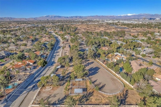 2868 Vista Del Sol Ave, Las Vegas, NV 89120 - aerial view of property and surrounding area featuring a mountain backdrop