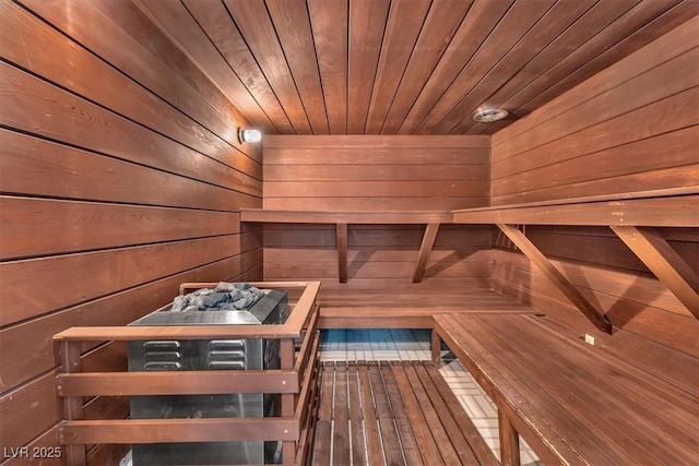 2868 Vista Del Sol Ave, Las Vegas, NV 89120 - sauna featuring wooden walls and wood ceiling