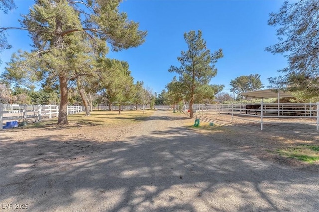 2868 Vista Del Sol Ave, Las Vegas, NV 89120 - view of street with an exterior structure and a view of rural / pastoral area