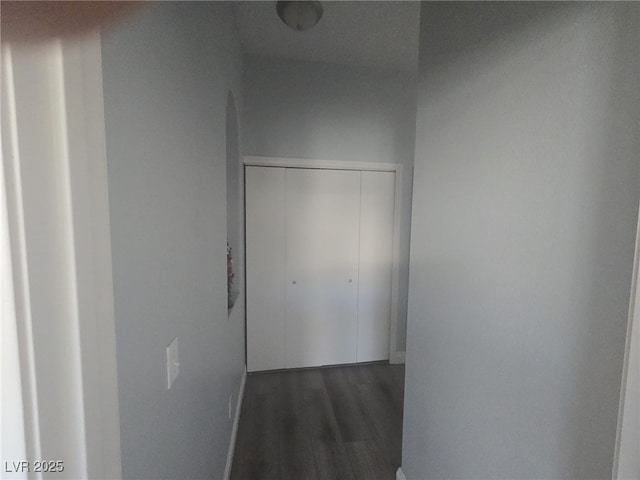 4764 Wild Draw Dr, North Las Vegas, NV 89031 - hall with dark wood-style flooring