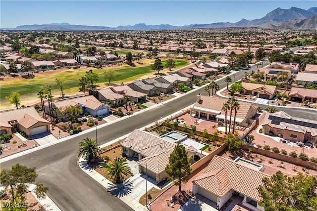3101 Hayden Ct, Las Vegas, NV 89134 - aerial view of residential area with mountains and a golf course