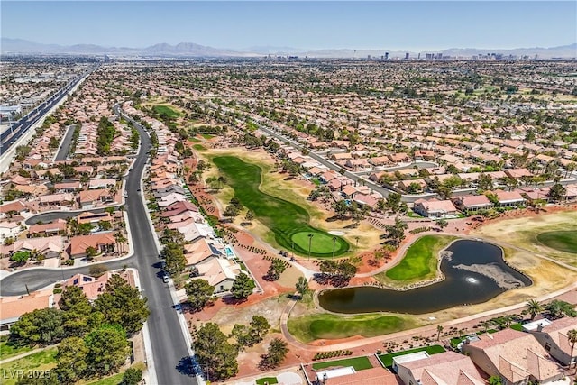 3101 Hayden Ct, Las Vegas, NV 89134 - aerial view of property's location featuring nearby suburban area and a water and mountain view