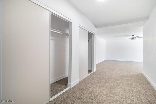3459 One Nation Ave, Las Vegas, NV 89121 - hallway with carpet floors and baseboards