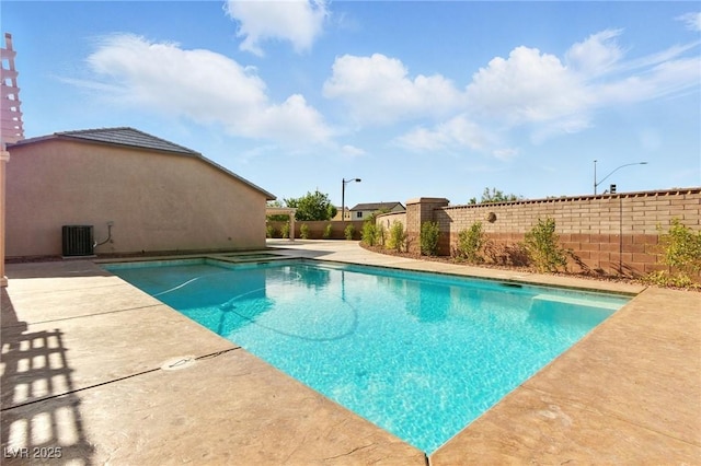 10302 Artful Stone Ave, Las Vegas, NV 89149 - view of pool featuring a patio area and a pool with connected hot tub