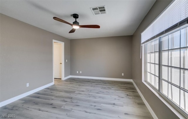 507 Satin Saddle Pl, Henderson, NV 89052 - spare room with plenty of natural light, ceiling fan, and light wood finished floors