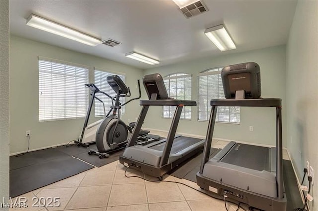 507 Satin Saddle Pl, Henderson, NV 89052 - exercise room featuring tile patterned floors