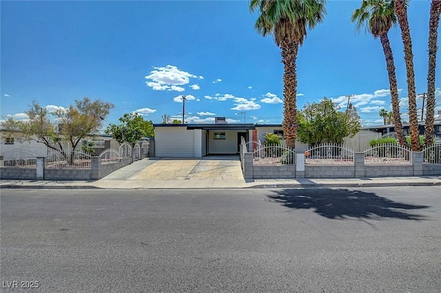 4807 Sacks Dr, Las Vegas, NV 89122 - view of front of house featuring a fenced front yard and a gate