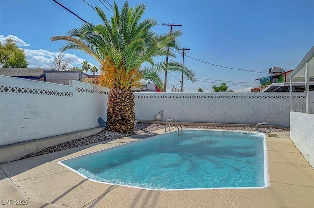 4807 Sacks Dr, Las Vegas, NV 89122 - view of pool featuring a fenced backyard and a patio area