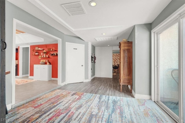 5008 Donnie Ave, Las Vegas, NV 89130 - hall featuring recessed lighting and wood finished floors