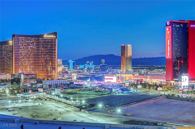 2877 Paradise Rd Unit 2105, Las Vegas, NV 89109 - city view featuring a view of city lights and mountains