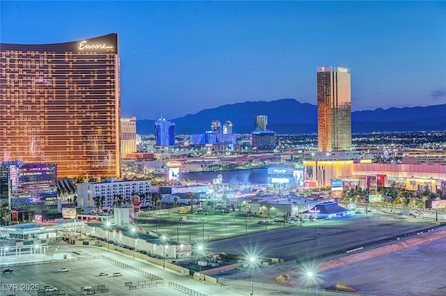 2877 Paradise Rd Unit 2105, Las Vegas, NV 89109 - view of city featuring mountains and a view of city lights