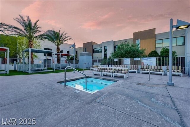 353 E Bonneville Ave Unit 313, Las Vegas, NV 89101 - view of pool with a community hot tub and a patio area