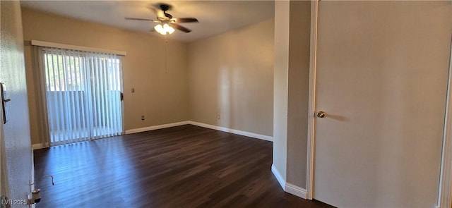 9000 Las Vegas Blvd Unit 1015, Las Vegas, NV 89123 - spare room with ceiling fan and dark wood-style flooring