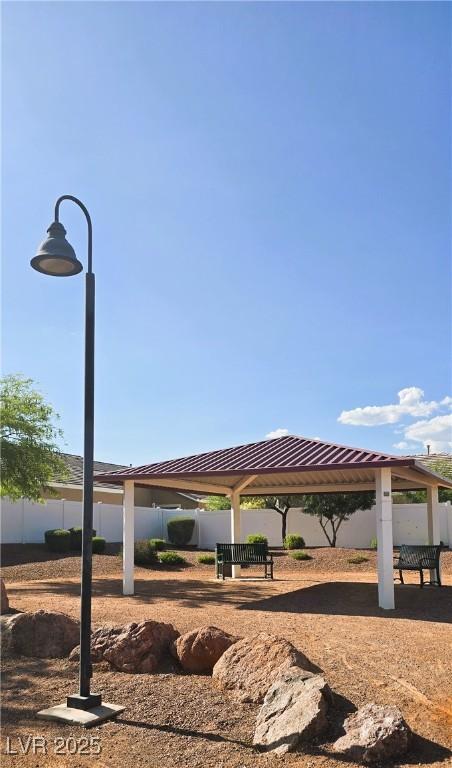 5045 Bayberry Crest St, North Las Vegas, NV 89031 - view of home's community with a gazebo