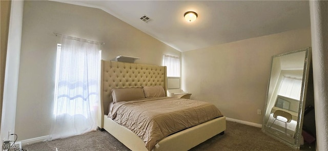 5045 Bayberry Crest St, North Las Vegas, NV 89031 - carpeted bedroom featuring vaulted ceiling